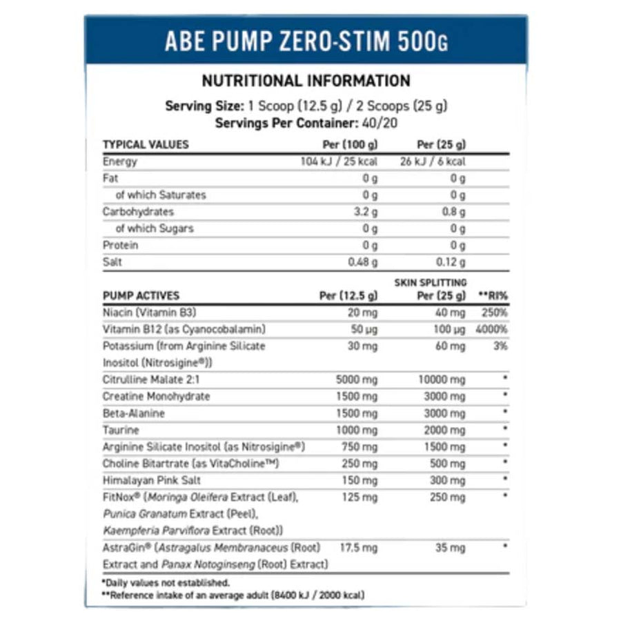 Applied Nutrition A.B.E. PUMP 500g