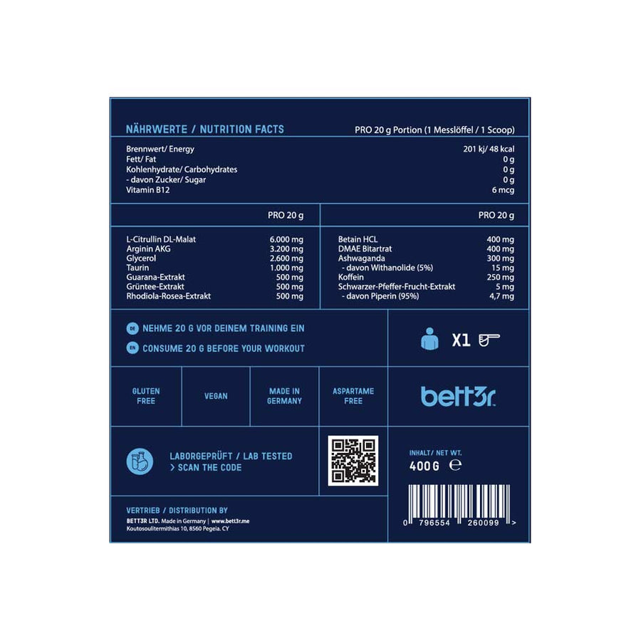 bett3r – PRE 400 g