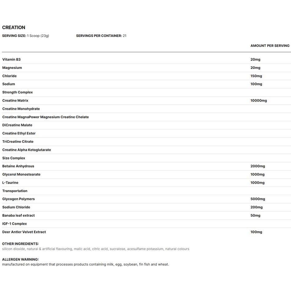 Afterdark Creation 21 Servings