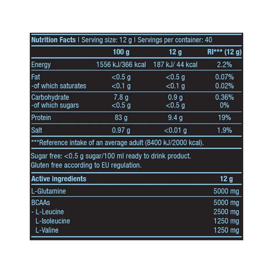 BioTech USA BCAA + Glutamine Zero 480g (MHD-Ausverkauf)