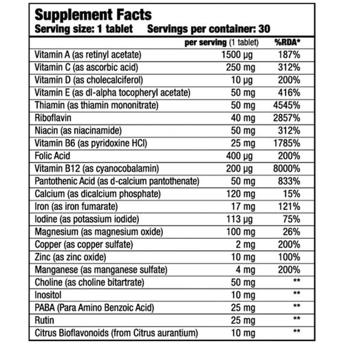 BioTech USA Vitabolic 30 Tabletten (MHD-Ausverkauf)