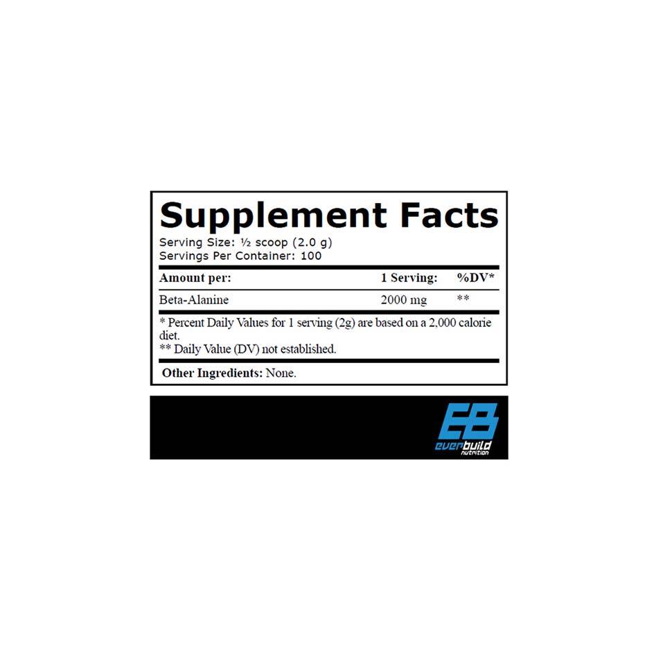 EVERBUILD Beta-Alanine 2000 / 200g - getboost3d