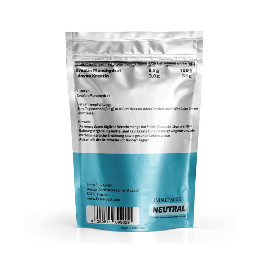 Extra Bulk Creatin Monohydrat Pulver - getboost3d