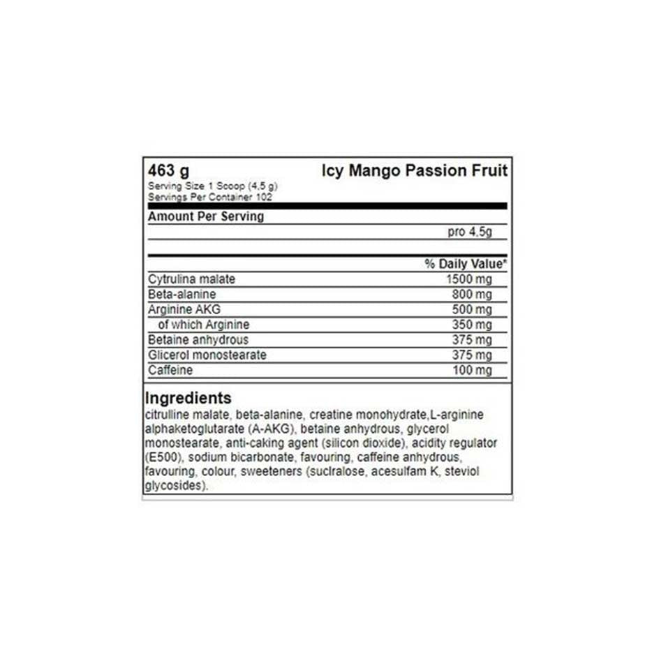 FA Nutrition Ice Pump Pre Workout 463g (MHD-Ausverkauf)