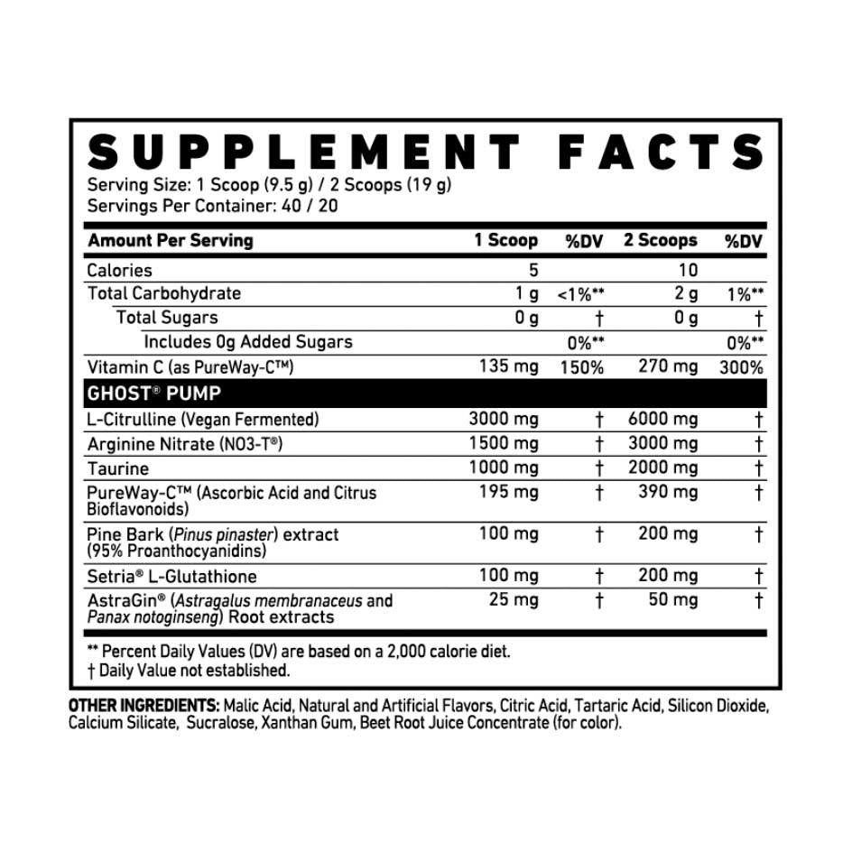 Ghost Pump 40 Servings (MHD-Ausverkauf)