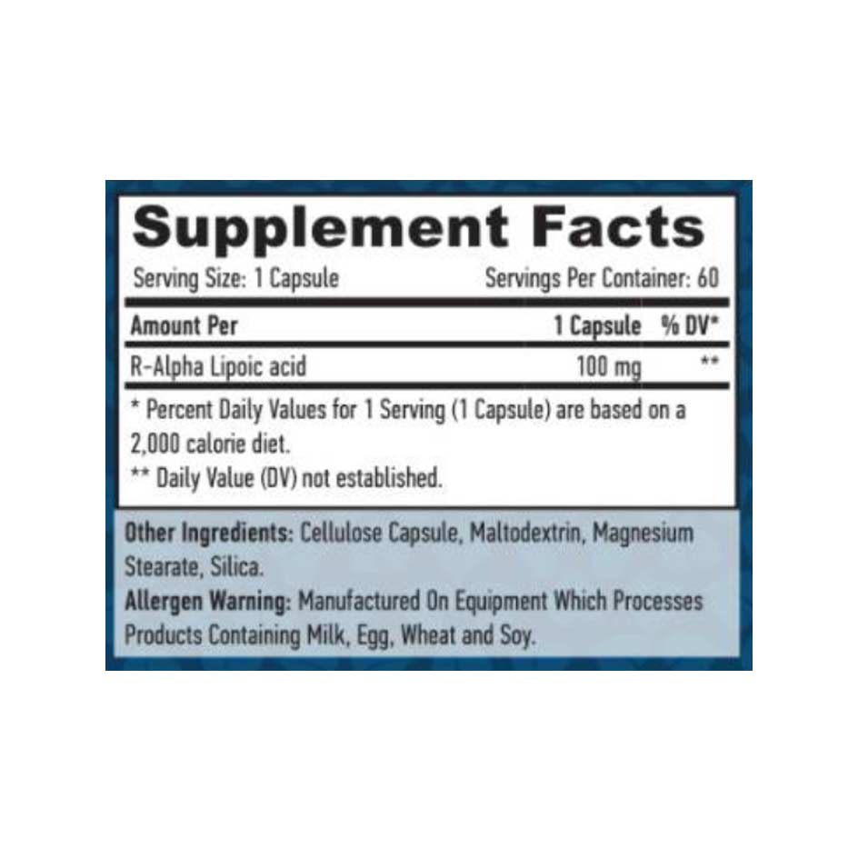 Haya Labs R-Alpha Lipoic Acid / 60 caps (MHD-Ausverkauf)