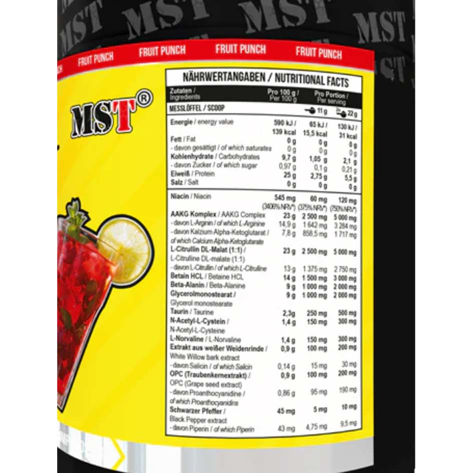 MST Nutrition Pump Killer 550g