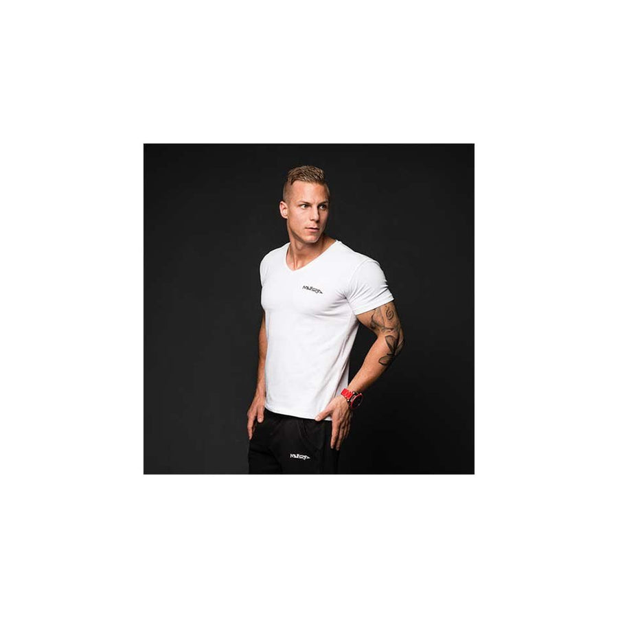 Mutaria T-Shirt V-Neck White