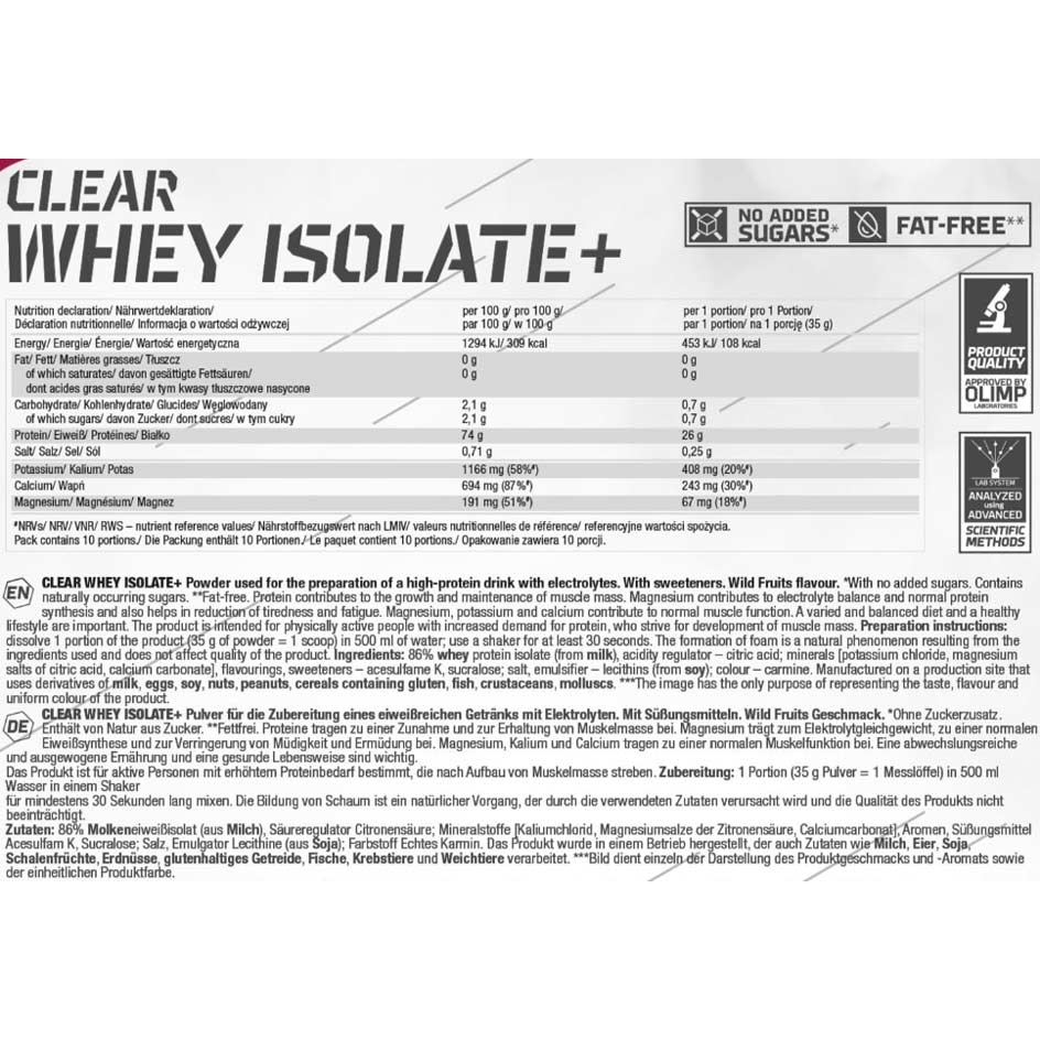 Olimp Clear Whey Isolate 350g