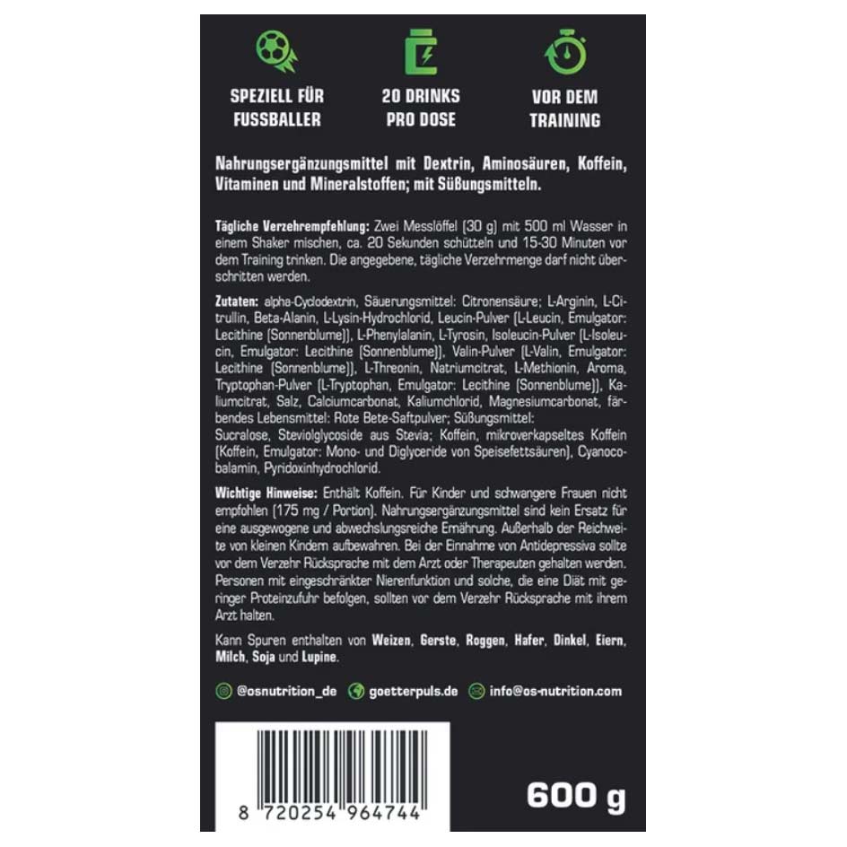 OS Nutrition Götterpuls Rabona 600g (MHD-Ausverkauf)