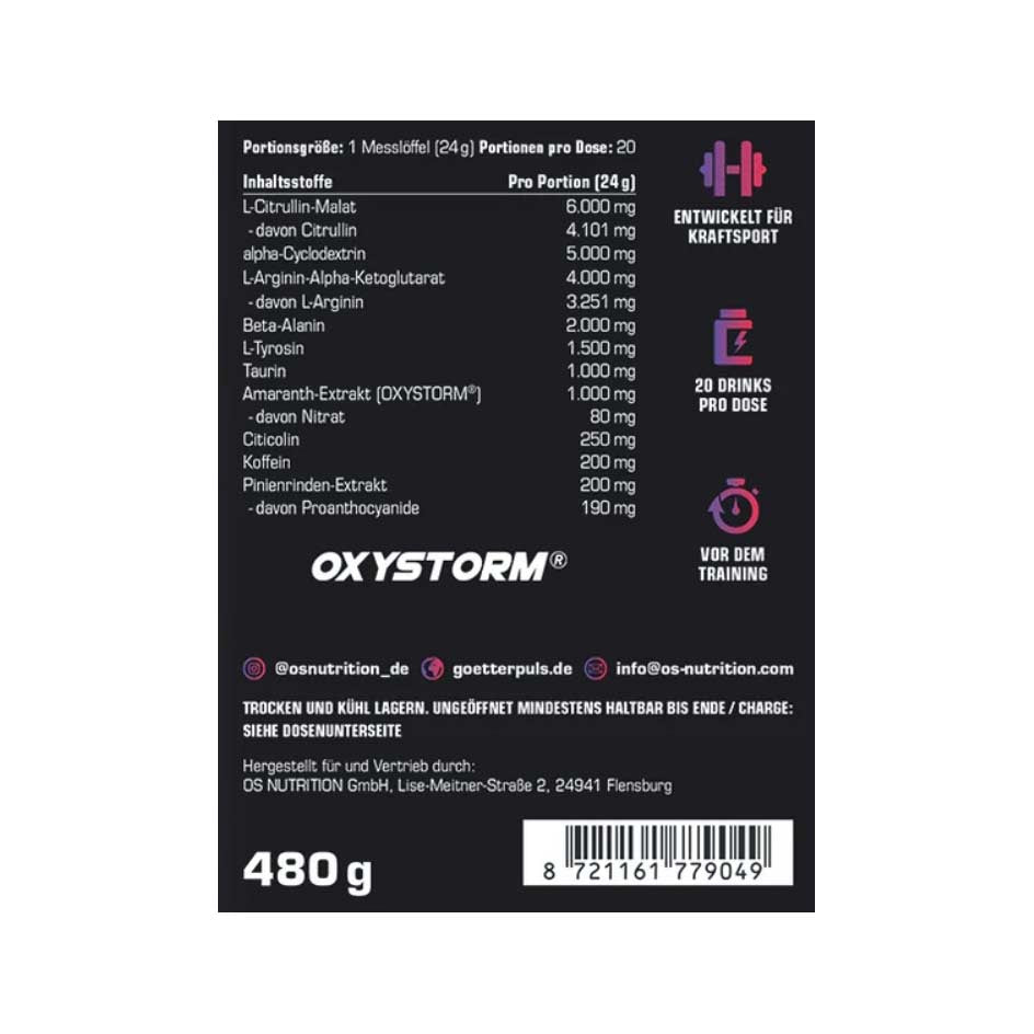 OS Nutrition Götterpuls ULTRA 480g (MHD-Ausverkauf)