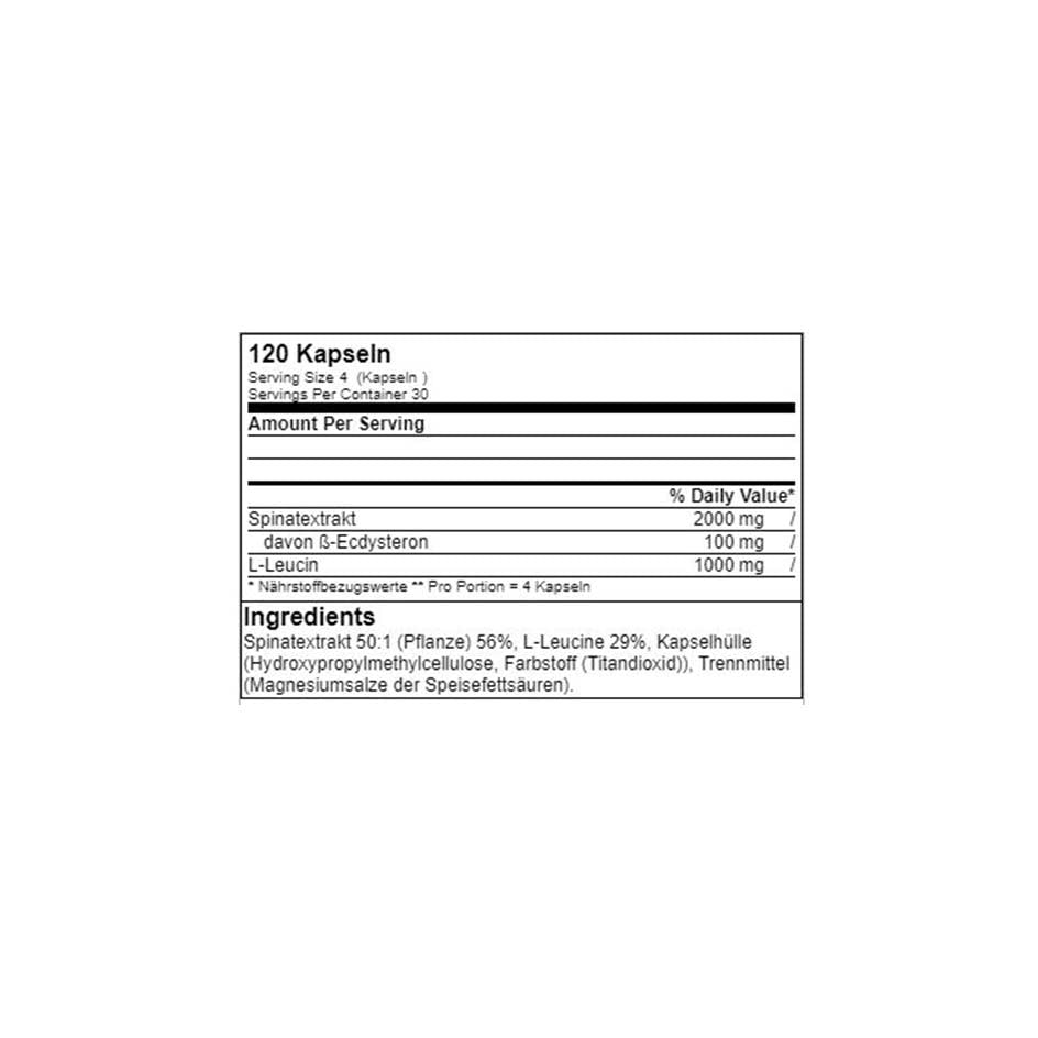 PEAK Ecdysterone 120 caps - getboost3d