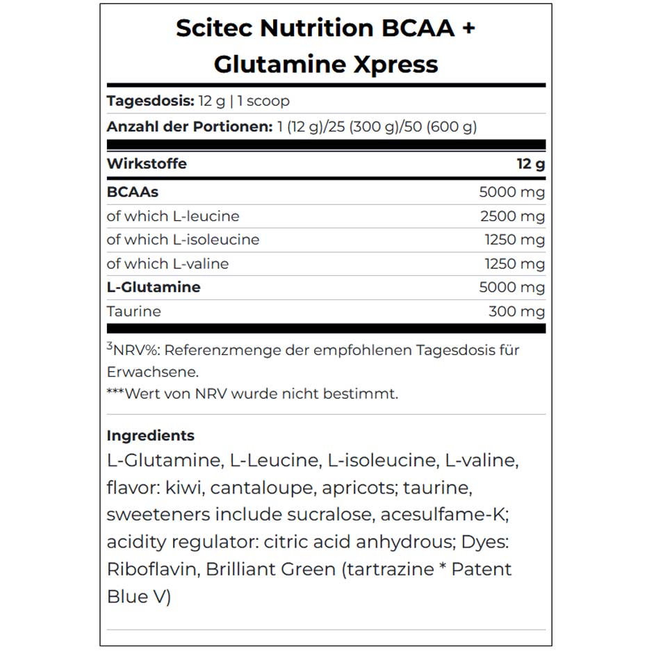 Scitec Nutrition BCAA + Glutamine Xpress 300g