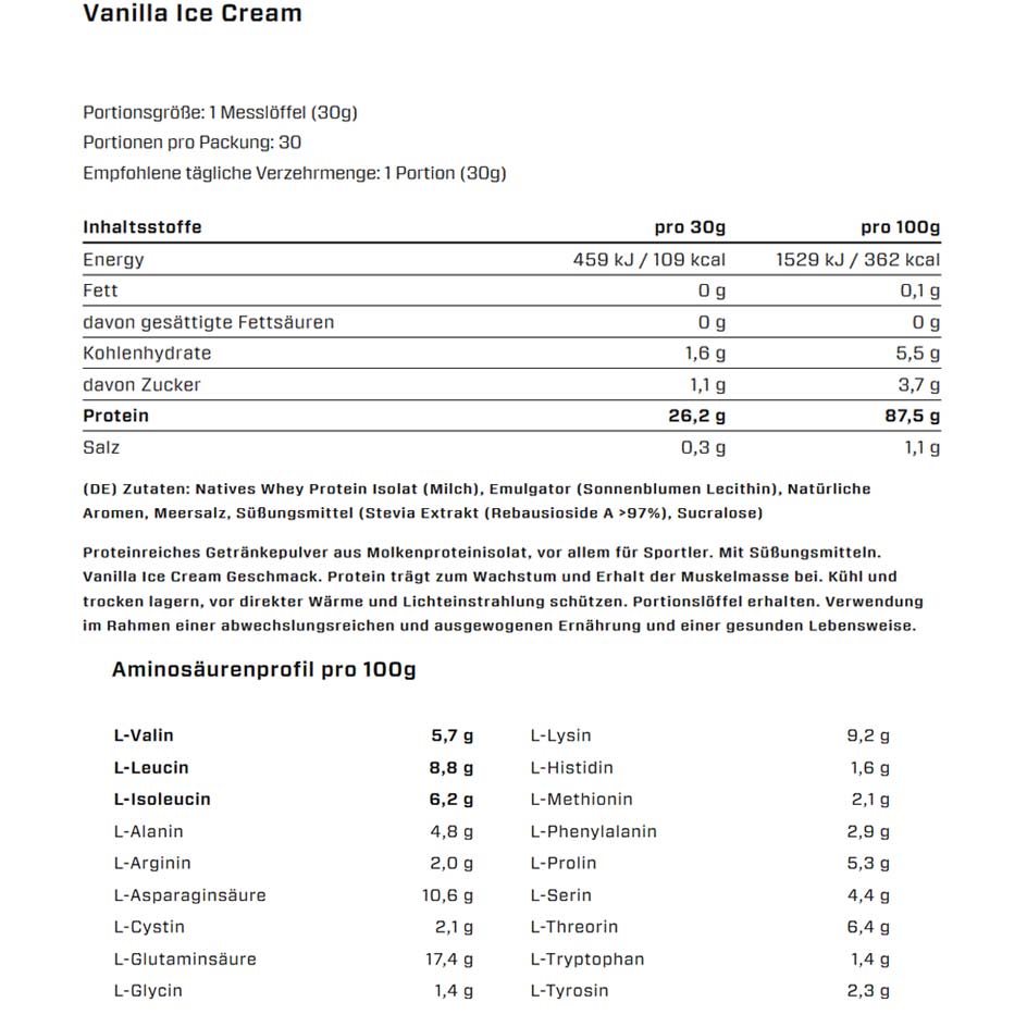 VAST AWhey Isolate 900g - getboost3d