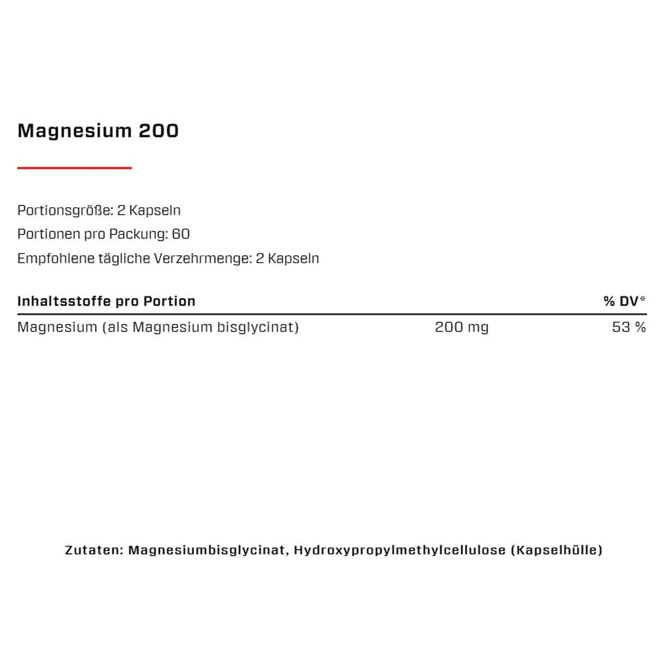 Vast Magnesium 200 / 120 vegan caps